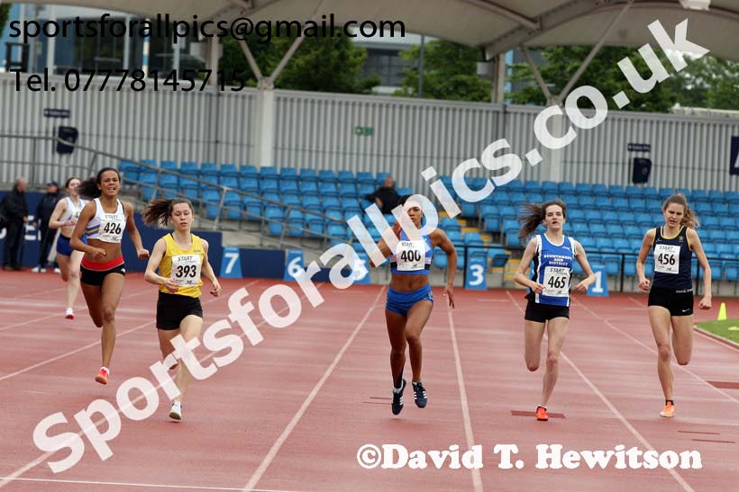 Womens under-20s 400 metres, Northern Senior and Under-20s Champs., SportsCity, Manchester. Photo: David T. Hewitson/Sports for All Pics
